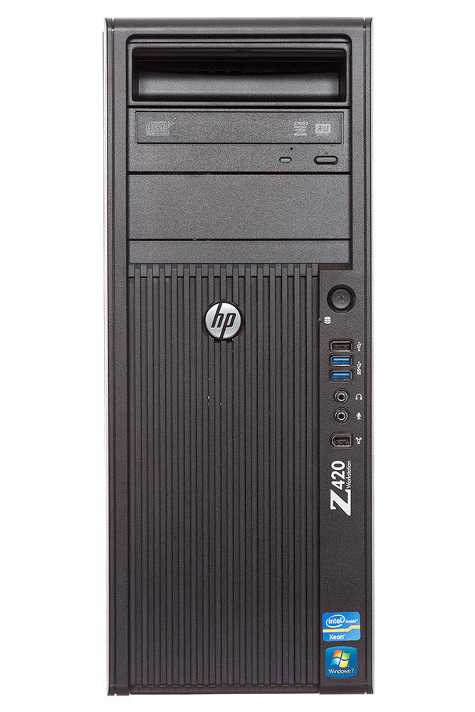 HP Z420 Workstation Intel Xeon E5-1620 [Quad] 3.60GHz NVIDIA Quadro 2000 DVD
