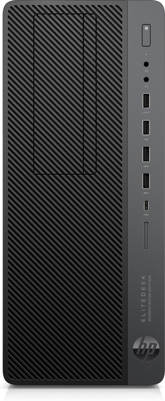HP EliteDesk 800 G4 Workstation Tower [Hexa] i5-8600 3.10GHz HDMI USB-C 256GB NVMe + 1TB HDD 8GB DDR4 DVD