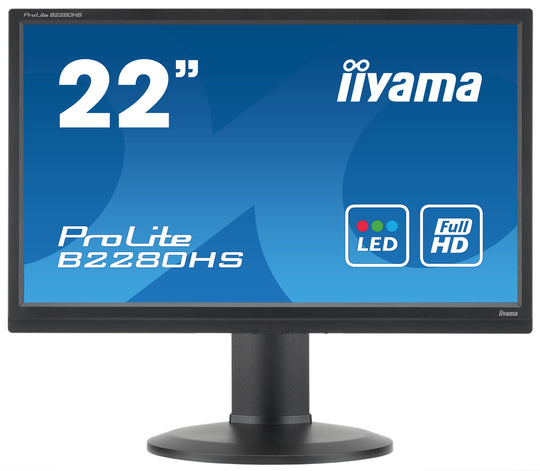 iiyama ProLite B2280HS (B2280HS-B1) 22" FHD Monitor